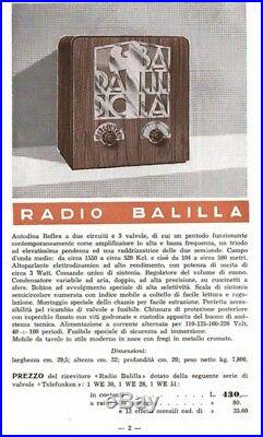 TELEFUNKEN 327 THE SISTER OF RADIO BALILLA 1930's WOOD TUBE VINTAGE ANTIQUE RARE