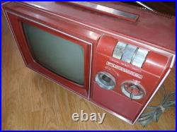 Teledyne Packard Bell Telivison Vintage Tube 1971. Red Tested Working