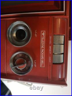 Teledyne Packard Bell Telivison Vintage Tube 1971. Red Tested Working