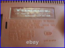 Teledyne Packard Bell Telivison Vintage Tube 1971. Red Tested Working