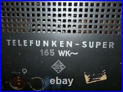 Telefunken Super 165WK Vintage Tube Radio 1941-1945