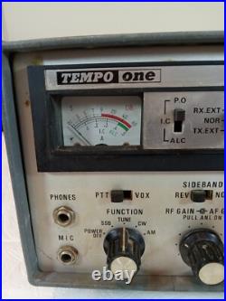 Tempo One Ham Radio SSB Transceiver Japan VTG No Tubes Parts Repair Only
