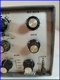 Tempo One Ham Radio SSB Transceiver Japan VTG No Tubes Parts Repair Only