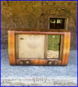 Tesla 55 C vintage wooden radio, 1955 wooden case Nikola Tesla radio receiver