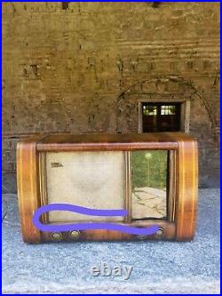 Tesla 55 C vintage wooden radio, 1955 wooden case Nikola Tesla radio receiver