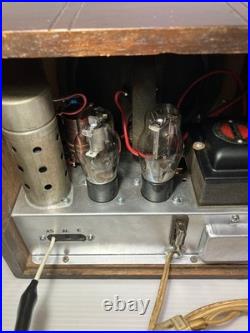 Three-tube Vacuum Tube Radio Antique Am Radio Receiver Vintage Electronics