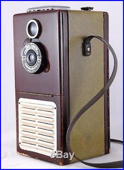 Tom Thumb Camera Radio 1948 Vintage Antique Novelty Tube AM Radio