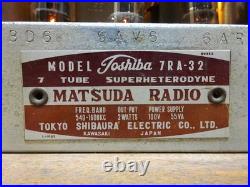 Toshiba Mazda 7RA-32 Vacuum Tube Radio with Box Vintage Tested Japan JP Toshiba Mazda 7RA-32 Vacuum Tube Radio with Box Vintage Tested Japan JP