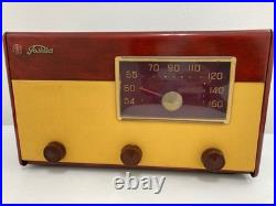 Toshiba Mazda Wooden Tube Radio Vintage Retro Working Showa Era Japan