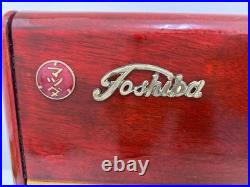 Toshiba Mazda Wooden Tube Radio Vintage Retro Working Showa Era Japan