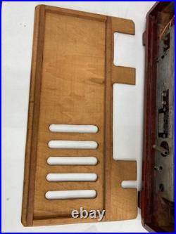 Toshiba Mazda Wooden Tube Radio Vintage Retro Working Showa Era Japan