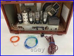 Toshiba Mazda Wooden Tube Radio Vintage Retro Working Showa Era Japan