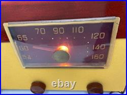 Toshiba Mazda Wooden Tube Radio Vintage Retro Working Showa Era Japan