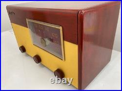 Toshiba Mazda Wooden Tube Radio Vintage Retro Working Showa Era Japan