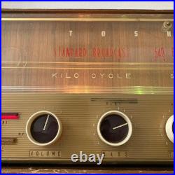 Toshiba Vacuum Tube Radio Speaker Set Vintage Working Condition Antique Audio