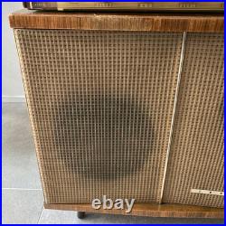 Toshiba Vacuum Tube Radio Speaker Set Vintage Working Condition Antique Audio