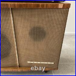 Toshiba Vacuum Tube Radio Speaker Set Vintage Working Condition Antique Audio
