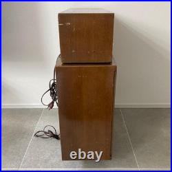 Toshiba Vacuum Tube Radio Speaker Set Vintage Working Condition Antique Audio