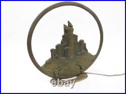 Tower Castle Speaker for Vintage Antique 1920's Tube Radio (works, needs cone)