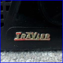 Travler Model 46-37 Tube Radio AM Mini Bakelite MCM Trav-ler Vintage Working