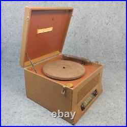 Tube Radio Phonograph Vintage 1940's Record Player For Parts or Repair