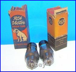 Type 6F8G RCA NOS audio radio vintage vacuum tubes 2 valves tested ST shape 6F8