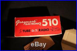 UNBUILT Graymark 510 vintage vacuum 5 tube AM radio receiver electronic kit
