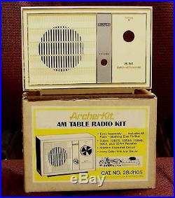 UNBUILT Radio Shack Archerkit vintage AM vacuum tube AA5 receiver electronic kit