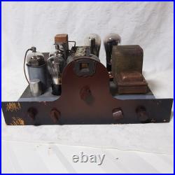 USA CROSLEY MODEL-124 vintage eggplant-shaped vacuum tube radio chassis only JP