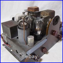 USA CROSLEY MODEL-124 vintage eggplant-shaped vacuum tube radio chassis only JP