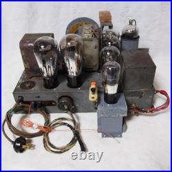 USA CROSLEY MODEL-124 vintage eggplant-shaped vacuum tube radio chassis only JP