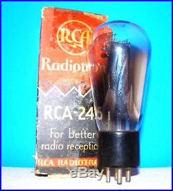UX-245 NOS RCA vintage amplifier vacuum tube valve radio tested Gobe shape 45