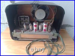 VERY Rare Vintage Soviet Tube Bakelite Radio VORONEZH USSR 1960