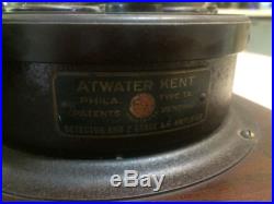 VINTAGE 1920s ATWATER KENT EARLY MODEL 10, SUPER CLEAN, OLD BREADBOARD RADIO