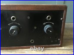 VINTAGE 1920s CROSLEY ACE TYPE 3B REGENERATIVE RECEIVER TUBE RADIO UNTESTED