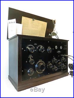 VINTAGE 1920s MARCONI ERA OLD FEDERAL 59 EXCELLENT ANTIQUE TUBE RADIO RECEIVER