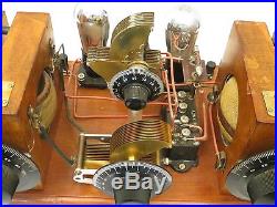 VINTAGE 1920s NEW YORK COIL CO. ANTIQUE 2 TUBE BREADBOARD TYPE RADIO APPARATUS
