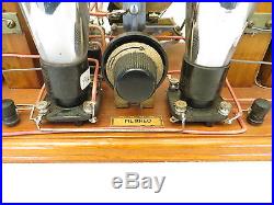 VINTAGE 1920s NEW YORK COIL CO. ANTIQUE 2 TUBE BREADBOARD TYPE RADIO APPARATUS