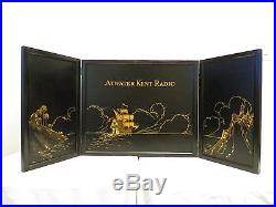 VINTAGE 1920s OLD ATWATER KENT RADIO ANTIQUE FOLDING BOARDS BEAUTIFUL GRAPHICS