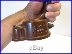 VINTAGE 1920s OLD BROWN MINIATURE 9 INCHES TALL ANTIQUE RADIO HORN SPEAKER