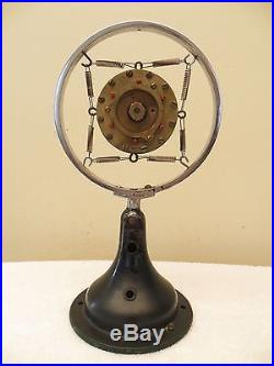 VINTAGE 1920s OLD CARBON DOUBLE BUTTON WESTERN ELECTRIC ANTIQUE MICROPHONE