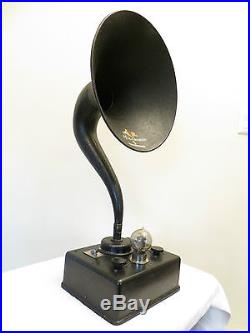 VINTAGE 1920s OLD MAGNAVOX AMPLIFIED WESTERN ELECTRIC TUBE RADIO HORN SPEAKER