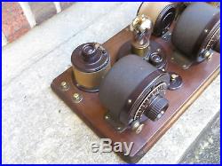 VINTAGE 1920s OLD NEAR MINT ATWATER KENT ANTIQUE BREADBOARD RADIO FACTORY TAGS