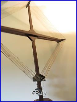 VINTAGE 1920s OLD OVER 4 FEET TALL ANTIQUE RADIO RECIEVER FOLDING LOOP ANTENNA