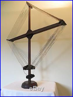 VINTAGE 1920s OLD OVER 4 FEET TALL ANTIQUE RADIO RECIEVER FOLDING LOOP ANTENNA