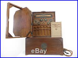 VINTAGE 1920s RCA RADIOLA 26 OLD ANTIQUE RADIO + TUBES, BATTERIES & BATTERY BOX
