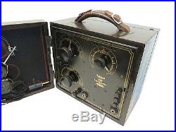 VINTAGE 1920s RCA RADIOLA 2 OLD BEAUTIFUL ANTIQUE RADIO RECEIVER AND TUBES
