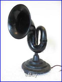VINTAGE 1920s RILEY- KLOTZ UNIQUE OLD RADIO HORN SPEAKER ANTIQUE AUTO THEME