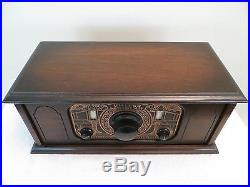 VINTAGE 1920s UNITED LAN-SING OLD ANTIQUE RADIO WITH A METAL CHASSIS COVER