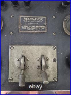 VINTAGE 1923 Magnavox AC2 ANTIQUE OLD RADIO Audio Amplifier or parts Or Repair